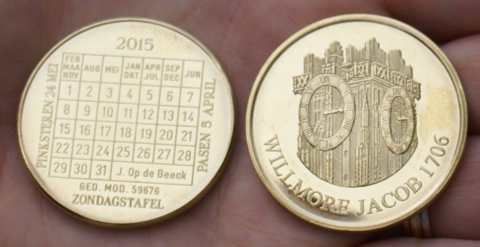 Médaille Calendrier 2015 Sint-Rombouts